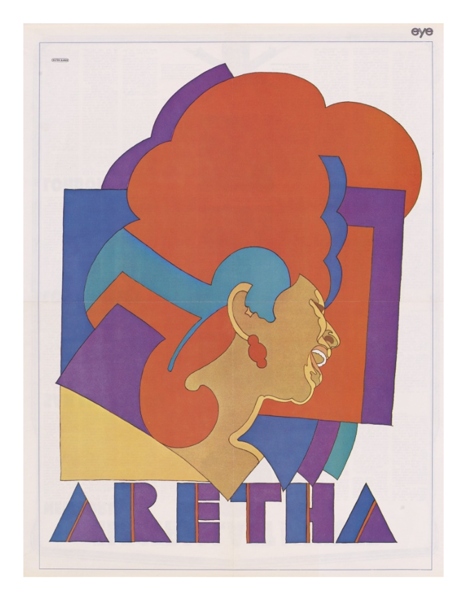 psychedelic inspired poster designs like the famous ones with Bob Dylan and Aretha Franklin