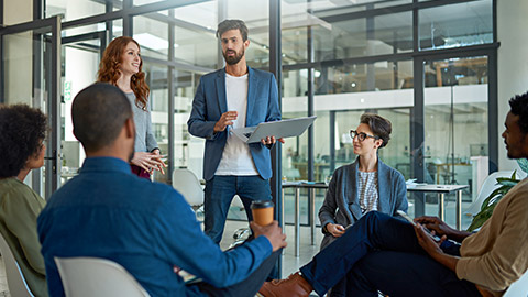 Cropped shot of a group of creatives having a meeting in a modern office