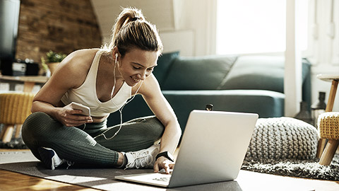 A person researching after a work out