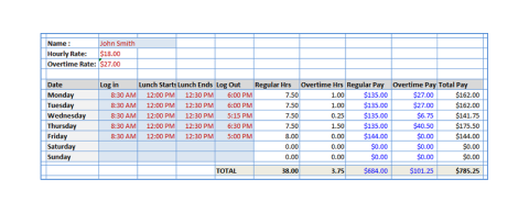 A screen shot that shows shows a medium level of complexity payment system