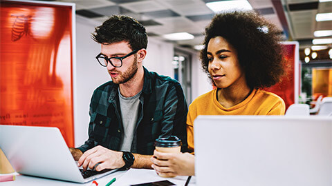 Tyler working with another customer service representative from World Traveller so that they're across the organisation's relevant policies and procedures