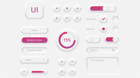 A sample of UI design