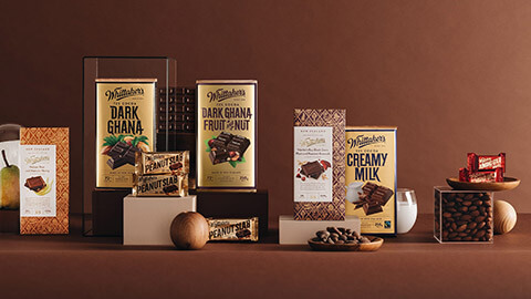 A sample of Whittakers chocolate products