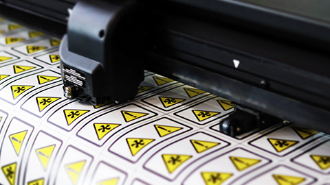 A sticker die-cutting machine