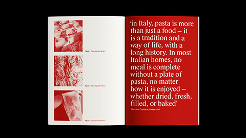 a Pasta book designed by Brianna O'Brien