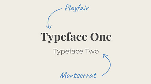 contracting typefaces is a classic way of pairing