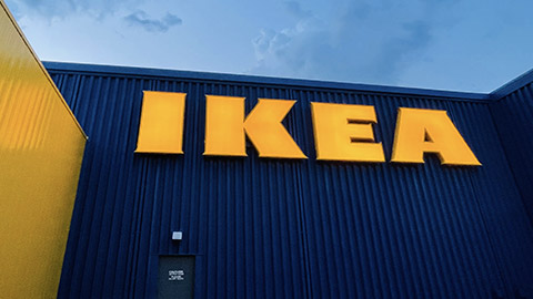 The exterior of an IKEA store