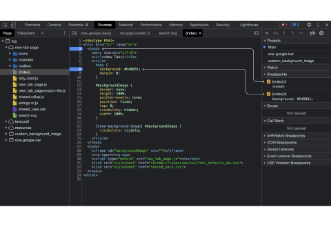 A screenshot of Chrome DevTools