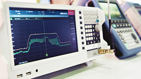 A piece of radio testing equipment on a table