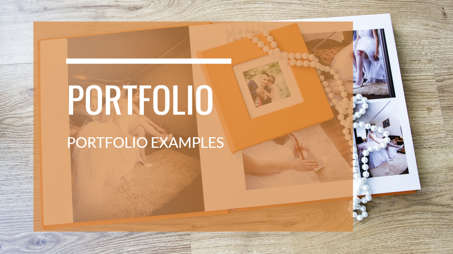 A printed photography portfolio