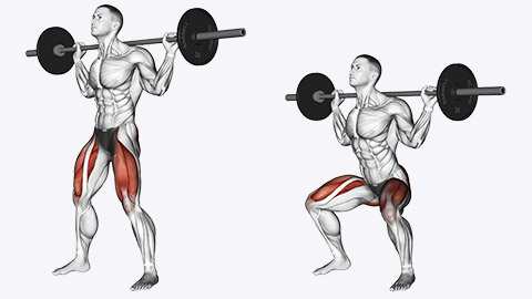 squat to work gluteals