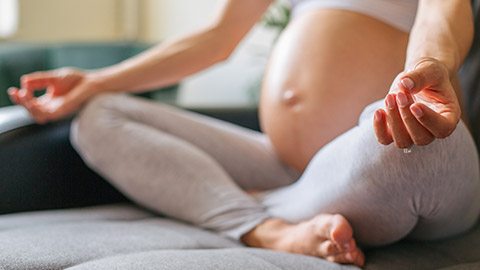 Woman doing yoga