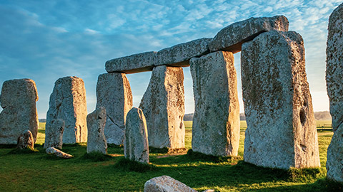 stonehenge in afternoon sun