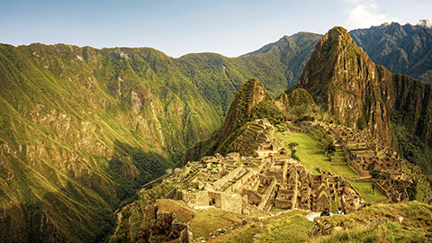 machu pichu at sunrise