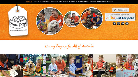 Story Dogs website home page