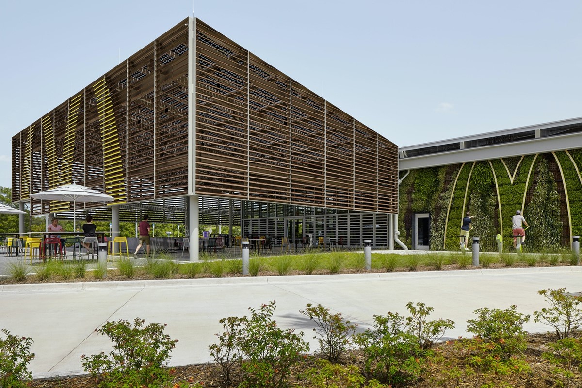 Exterior of McDonald's Global Flagship at Walt Disney World, Lake Buena Vista, Florida, 2020