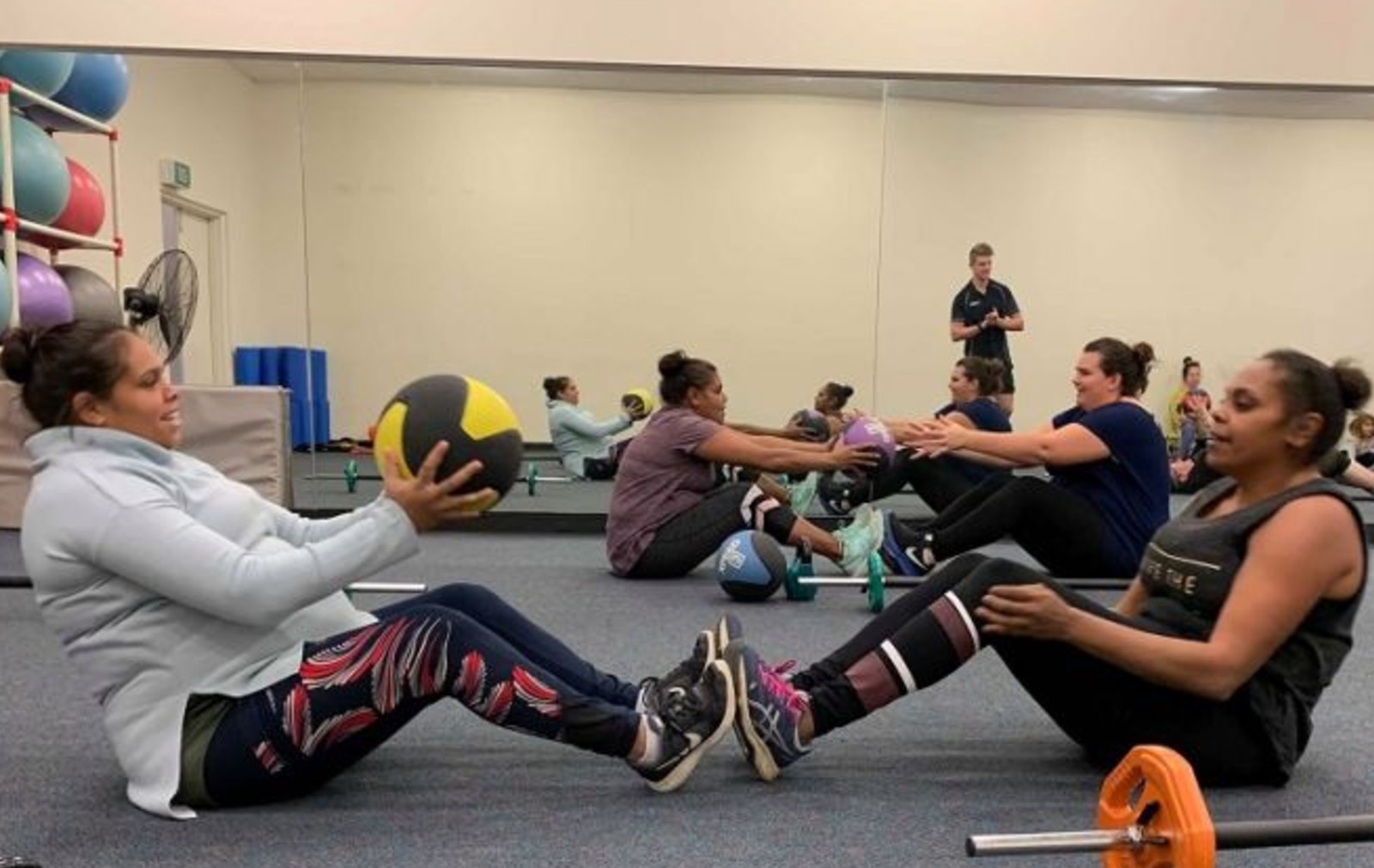 A community fitness class for indigenous women