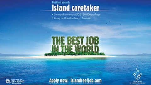 Viral best job in the world ad