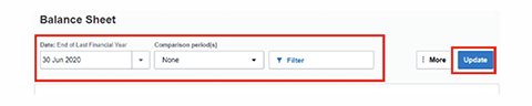 image of balance sheet tab