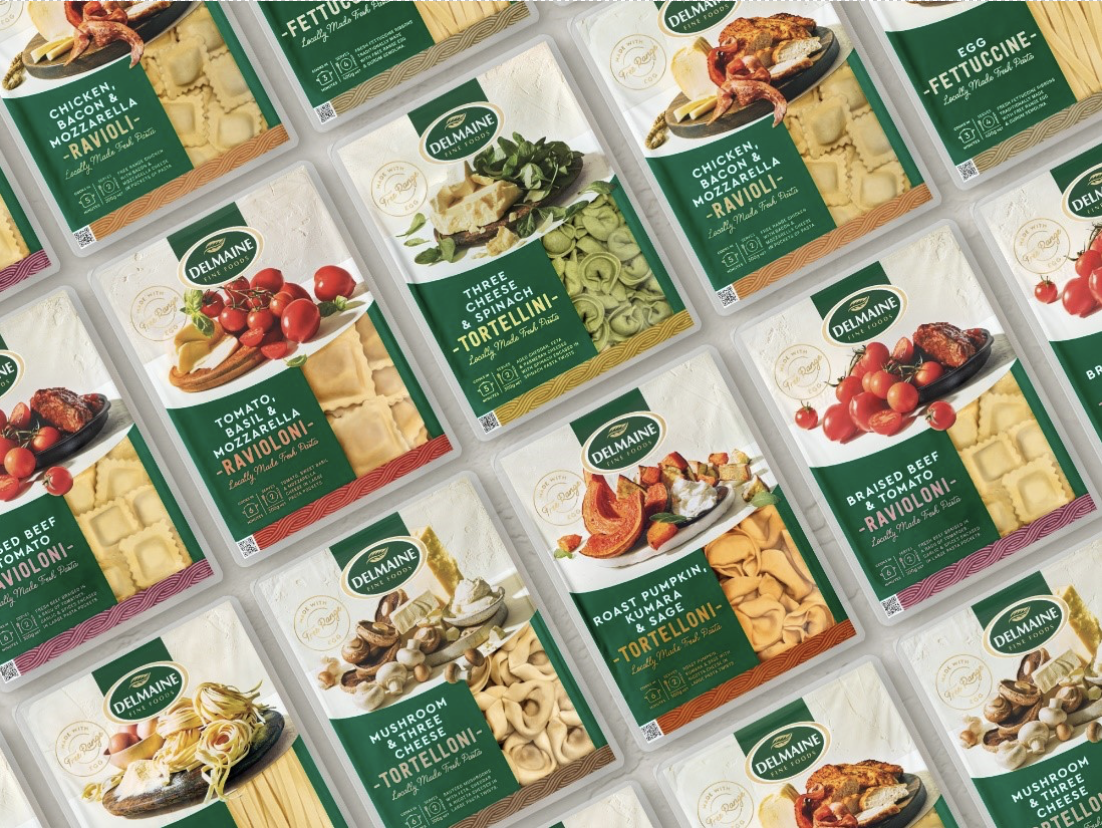 Pasta packaging designed by Brother Design